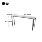 Modern Marble Bar Table with Rectangle Table Top Black Legs Table - 42" H Clearhalo 'Bar Furniture' 'Bar Tables' 'bar_tables' 'furn' 'furn_bar_tables' 'Furniture' 'furniture_bar_tables' 'Kitchen & Dining Furniture' 1200x1200_081df561-b36c-40e9-b9ac-7a407bce1446