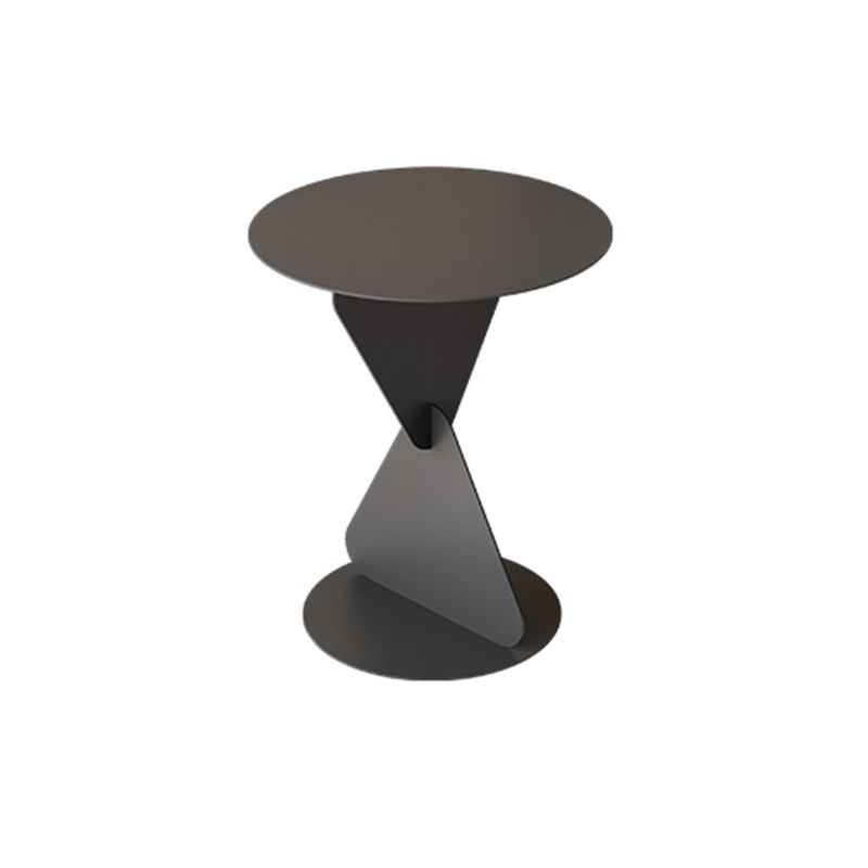 Table d'appoint supérieure rond moderniste table de fin de piédestal en métal pour le salon