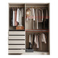 Modern Style Wardrobe Wooden Wardrobe Closet with Sliding Door