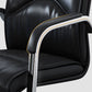 Modern Leather Management Conference Chair No Wheels Conference Chair Clearhalo 'furn' 'furn_office_chair' 'Furniture' 'Office Chairs' 'Office Furniture' 'office_chair' 1200x1200_08211420-f7f2-437d-bcbc-221411856532