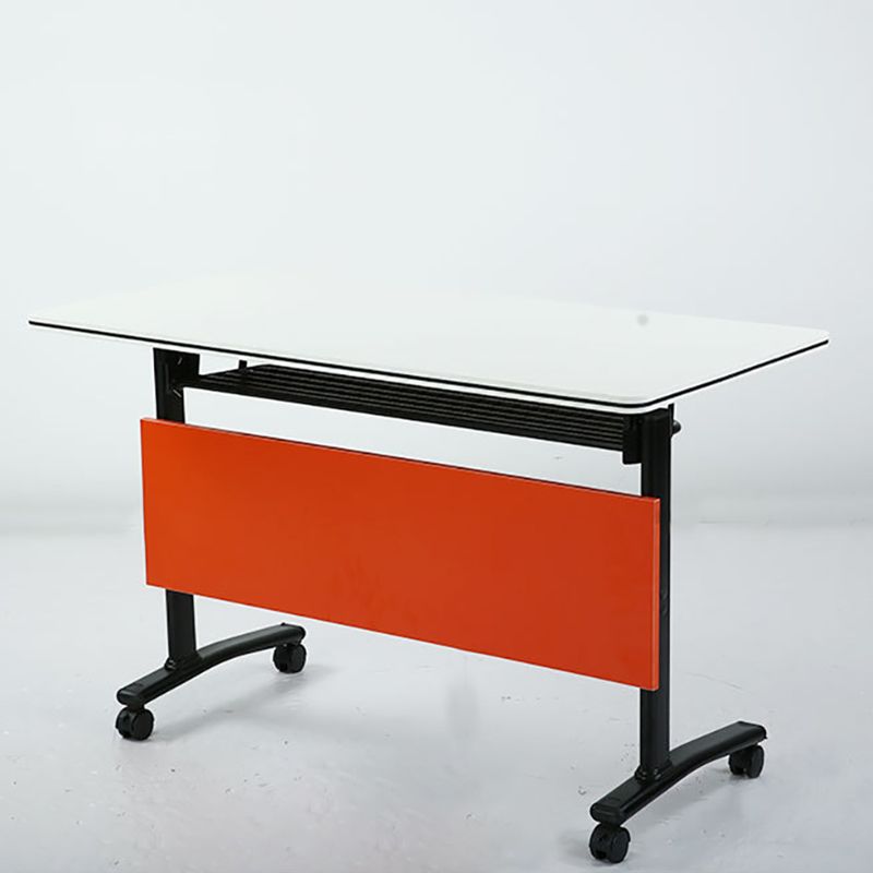 Eigentijds schrijfbureau voor kantoor 30 "H rechthoekig bureau met caster wielen