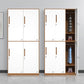 Hinged Wardrobe Armoire with Garment Rod Steel Wardrobe Cabinet