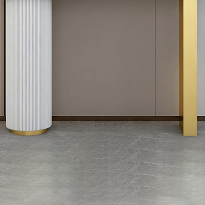 14 inch Wide Glam Console Table Oval Stone Stain Resistant Accent Table for Hall