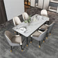 Modern Metal Dining Room Set 1/2/5/7 Pieces Dining Furniture Set Clearhalo 'Dining Room Sets' 'Dining Tables & Seating' 'dining_room_set' 'furn' 'furn_dining_room_set' 'Furniture' 'furniture_dining_room_set' 'Kitchen & Dining Furniture' 'kitchen&dining_furn' 'kitchen' 1200x1200_08277382-3954-43c6-b576-ecc3c51ee15d