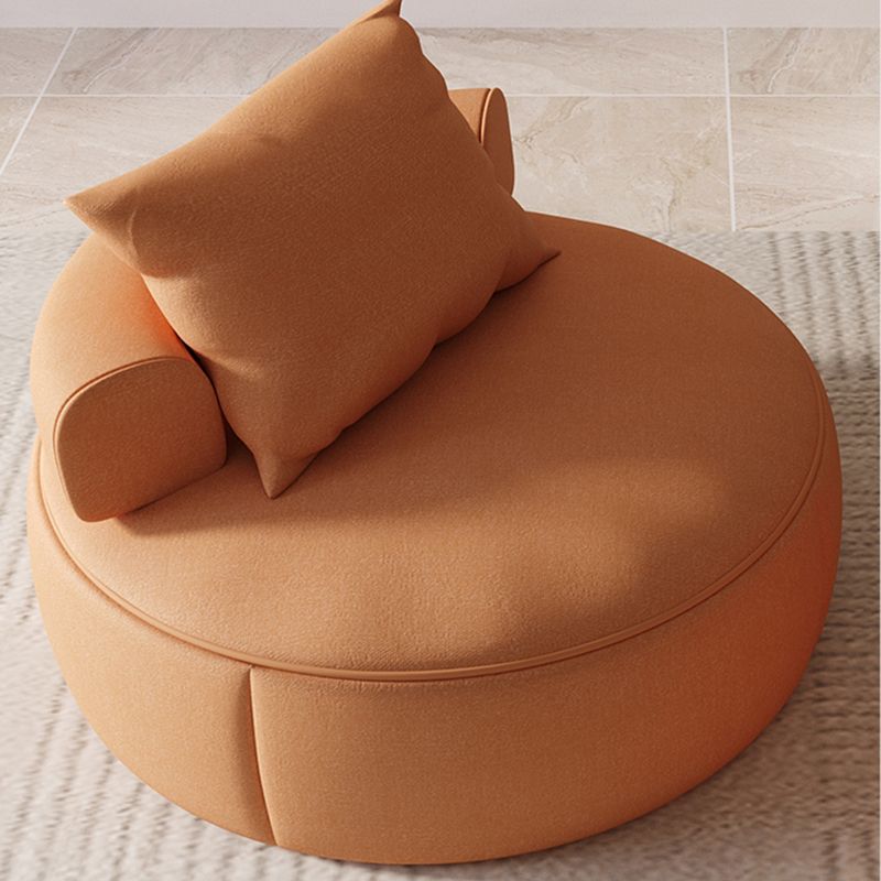 Mid-Century Modern Armless Accent Chair Fixed Back Accent Room Chair for Living Room