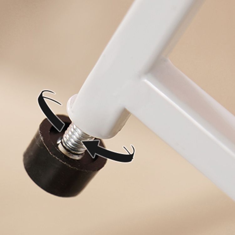 Contemporary Metal Bookcase White Open Bookshelf for Living Room