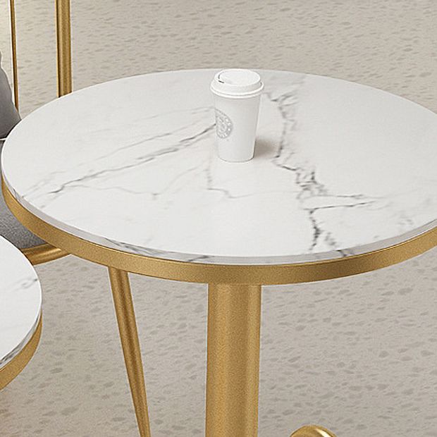 1/3 Pcs Metal Glam Dining Room Set with Round Table and Pedestal Base Dining Set Clearhalo 'Dining Room Sets' 'Dining Tables & Seating' 'dining_room_set' 'furn' 'furn_dining_room_set' 'Furniture' 'furniture_dining_room_set' 'Kitchen & Dining Furniture' 'kitchen&dining_furn' 'kitchen' 1200x1200_082ace1f-50fe-4bda-a7ff-1f061a1d9218