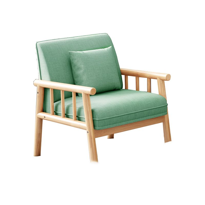 リネンモダンタイトバックソファ24 "w四角いアームソファリビングルーム