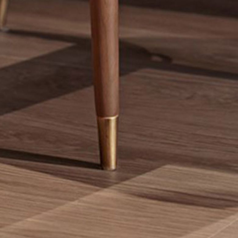 Gestoffeerde eetkamerstoelen faux lederen stoelen met houten basis