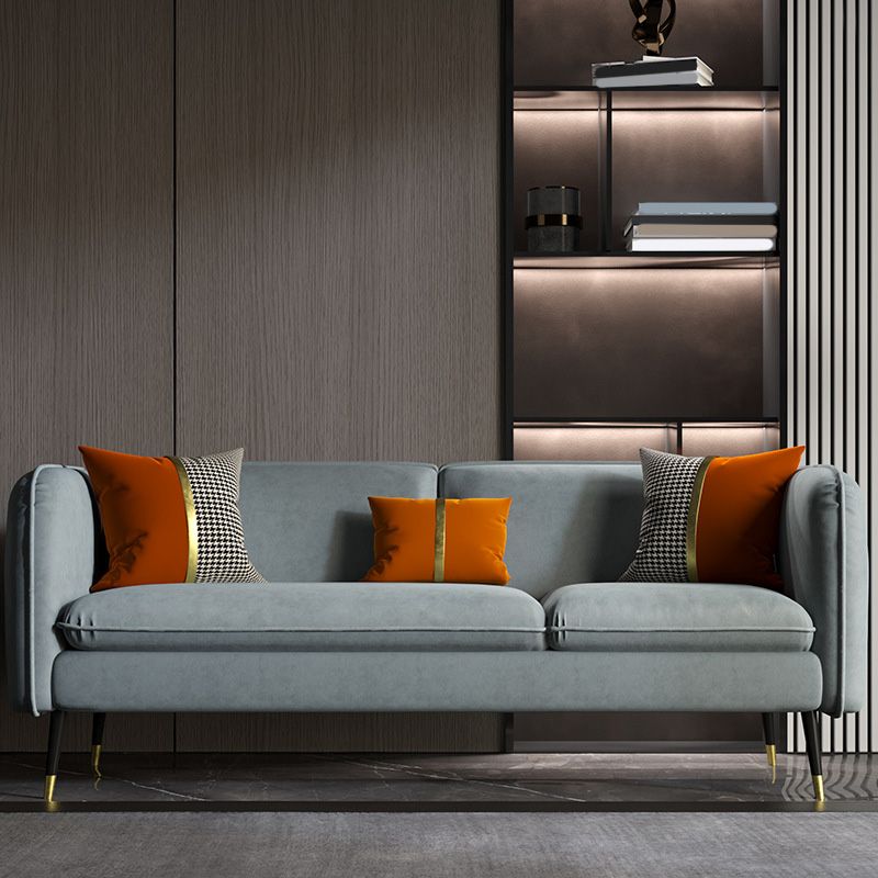 Contemporary Faux Leather Square Arm Sofa with Tight Back for Apartment Clearhalo 'furn' 'furn_sofas' 'Furniture' 'Living Room Furniture' 'Sofa' 'sofas' 1200x1200_082bdb1d-ab29-4eee-855f-e8dae84b3f7c