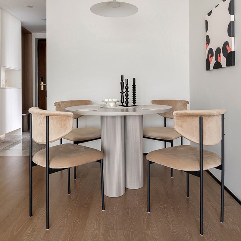 Modern Home Dining Side Chair Open Back Armless Dining Chairs with Metal Legs Clearhalo ' kitchen&dining_furn' 'Dining Chairs' 'Dining Tables & Seating' 'dining_chair' 'furn' 'furn_dining_chair' 'Furniture' 'furniture_dining_chair' 'Kitchen & Dining Furniture' 'kitchen' 1200x1200_082cc8dc-36d6-4c47-8a02-6d8112bae8e7