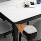 Sintered Stone Two-Color Dining Table Mid-Century 4 Legs Table for Dining Room Clearhalo ' dining_table' 'Dining Tables & Seating' 'Dining Tables' 'furn' 'furn_dining_table' 'Furniture' 'furniture_dining_table' 'Kitchen & Dining Furniture' 'kitchen&dining_furn' 'kitchen' 'kitchen_dining_table' 1200x1200_082d3621-a732-4a8a-963e-c8a43194754f