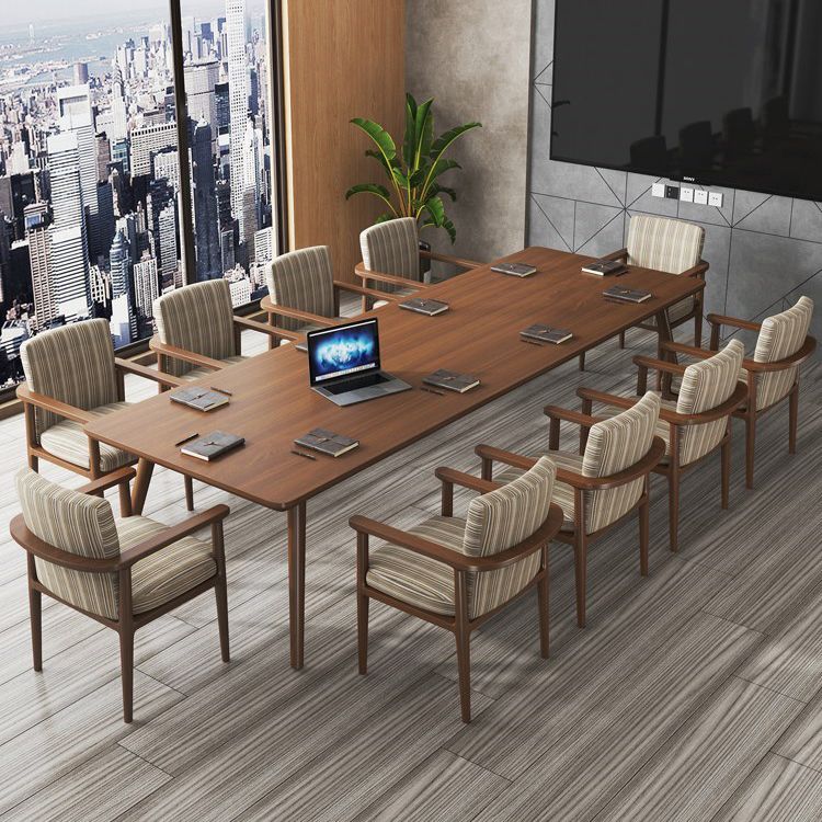 Mesa de reunión curva de la oficina en el hogar corrección de escritorio de estilo moderno