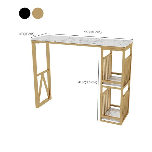 Tavolo da bar contemporaneo in pietra top rettangolo tavolo da pub per interno