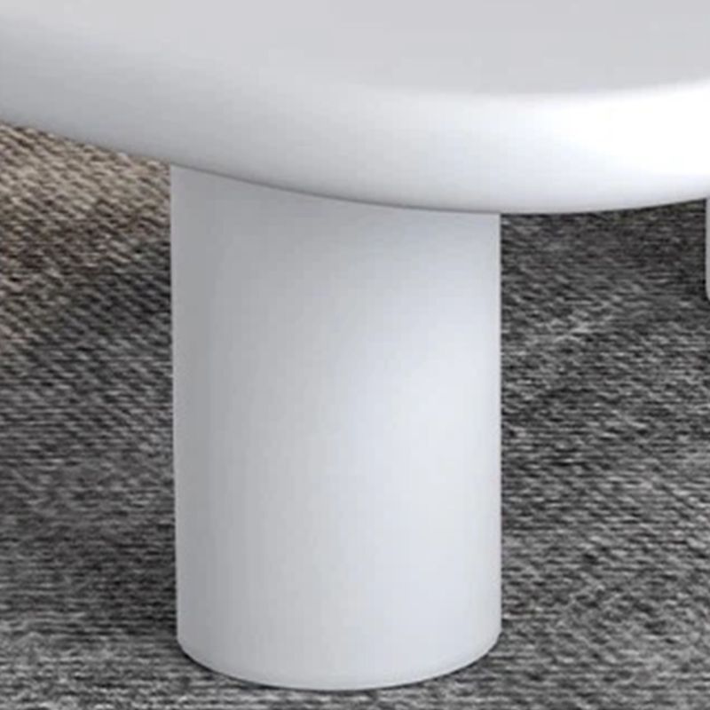 Wooden 3 Legs Coffee Table Scandinavian Style Coffee Table in White Clearhalo 'Coffee & Accent Tables' 'Coffee Tables' 'coffee_tables' 'furn' 'furn_coffee_tables' 'Furniture' 'Living Room Furniture' 1200x1200_082e8865-4bfc-4e8b-8799-9d9f76a5bad5