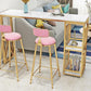 Faux Marble Top Table Glam Bar Height Pub Table with 2 Shelves Clearhalo 'Bar Furniture' 'Bar Tables' 'bar_tables' 'furn' 'furn_bar_tables' 'Furniture' 'Kitchen & Dining Furniture' 1200x1200_0830edbc-00f9-4b7a-893c-83dd87a00d35