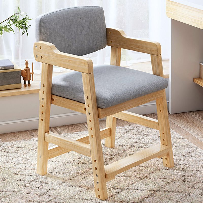 Wood Modern Indoor-Outdoor Chair Open Back Dining Single Chair with Arm Clearhalo ' kitchen&dining_furn' 'Dining Chairs' 'Dining Tables & Seating' 'dining_chair' 'furn' 'furn_dining_chair' 'Furniture' 'furniture_dining_chair' 'Kitchen & Dining Furniture' 'kitchen' 1200x1200_08310c49-7863-4b52-a93e-e0d9b8d1a07c