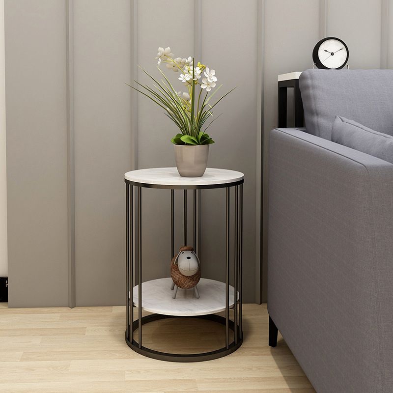 Base in metallo oro/metallo nero simile a telaio rocce top con tavolino rotondo