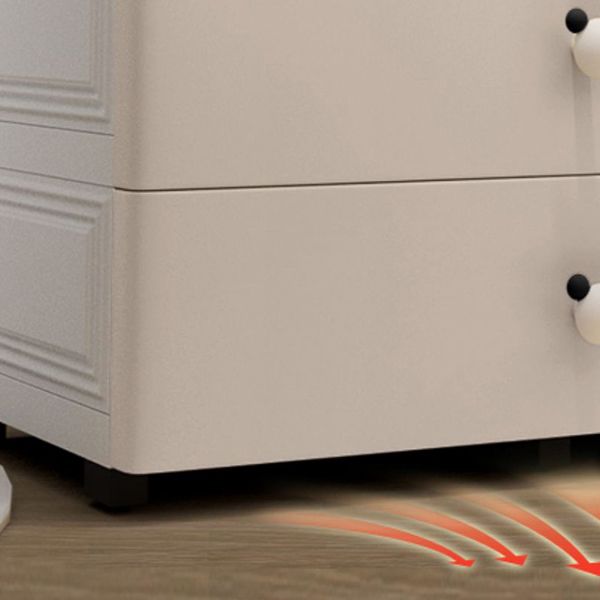 Armadio in plastica non ostacolo con cassetti contemporanei mobili per archiviazione interno