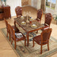 Solid Wood Victorian Rectangular Table Indoor Table with 4 Legs Clearhalo ' dining_table' 'Dining Tables & Seating' 'Dining Tables' 'furn' 'furn_dining_table' 'Furniture' 'furniture_dining_table' 'Kitchen & Dining Furniture' 'kitchen&dining_furn' 'kitchen' 'kitchen_dining_table' 1200x1200_08356e35-358f-4cd8-aec0-aa11f7388051