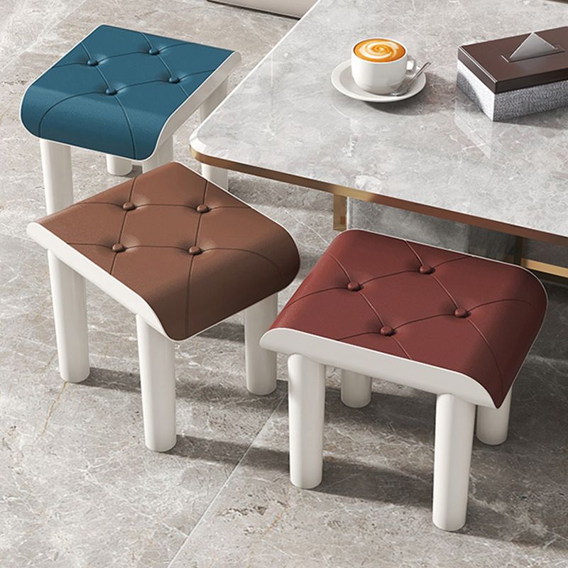 Faux Leather Pouf Whole Colored Modern Tufted Rectangle Stain Resistant Ottoman Clearhalo 'furn' 'furn_ottomans_poufs' 'Furniture' 'Living Room Furniture' 'Ottomans & Poufs' 'ottomans_poufs' 1200x1200_0835c1c8-5f4a-41b1-a7e3-5a9cda362771