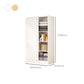 Sliding Door Wardrobe Cabinet with Garment Rod Wooden Wardrobe Closet