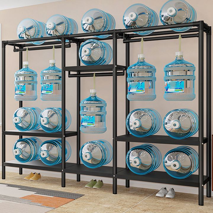 Steel Frame Wardrobe Armoire Contemporary Style Wardrobe Cabinet for Home Clearhalo 'Armoires & Wardrobes' 'armoires_wardrobes' 'Bedroom Furniture' 'furn' 'furn_armoires_wardrobes' 'Furniture' 1200x1200_083646be-1045-4f12-a7c0-4d99ea0d20b7