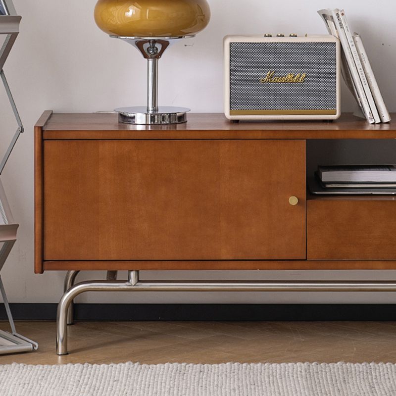 Modern TV Console Solid Wood Media Console TV Stand with Drawer Clearhalo 'furn' 'furn_tv_stands_entertainment_centers' 'Furniture' 'Living Room Furniture' 'TV Stands & Entertainment Centers' 'TV Stands & Media Storage Furniture' 'tv_stands_entertainment_centers' 1200x1200_08370c3b-bde9-4caa-b329-44c31a5e69d5