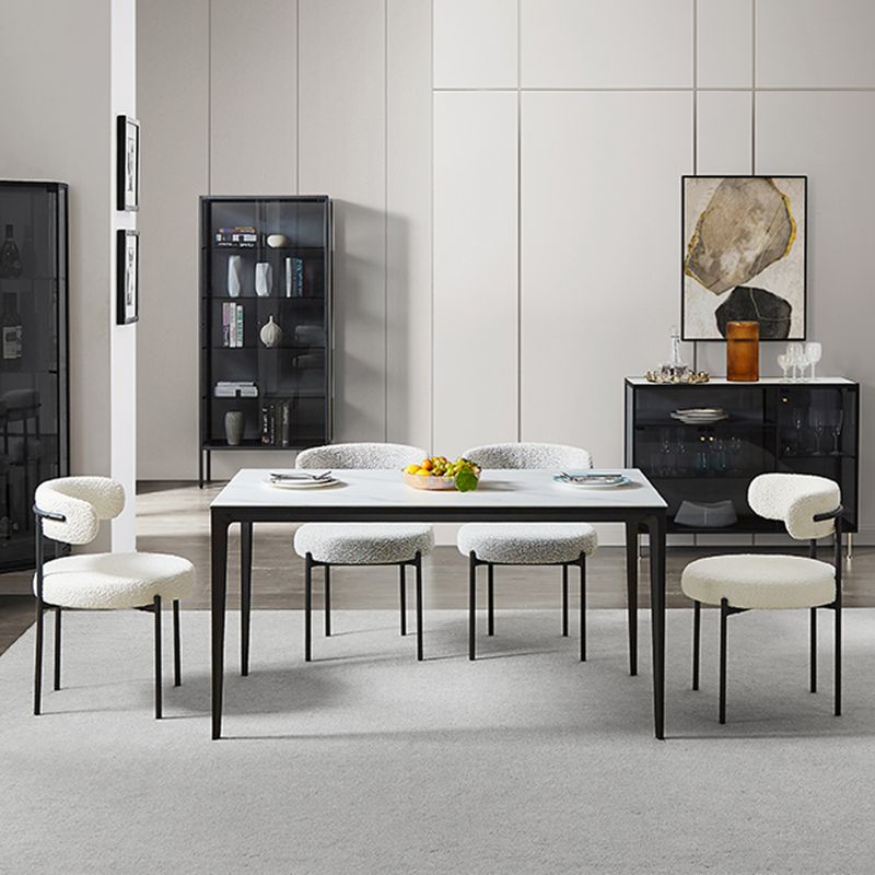 Open Back Dining Side Chair Contemporary Armless Dining Chairs Clearhalo 'Dining Chairs' 'Dining Tables & Seating' 'dining_chair' 'furn' 'furn_dining_chair' 'Furniture' 'Kitchen & Dining Furniture' 1200x1200_0838cf90-3dc4-41be-aba0-262f70dac2e2