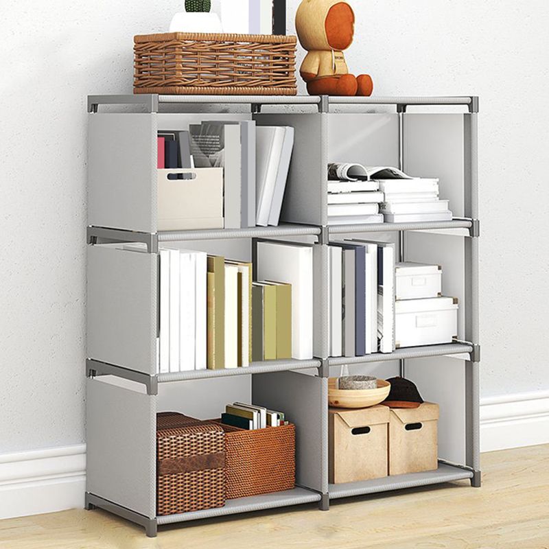 Moderne Stoffe Bücherregal, geometrisches Bücherregal für Wohnzimmer