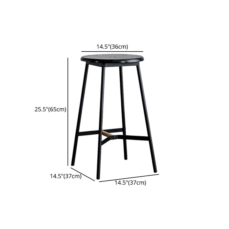 Industrial Backless Bar-stool PU Leather Bar Stool with Metal Legs Clearhalo 'Bar Furniture' 'Bar Stools' 'bar_stools' 'Furniture' 'furniture_bar_stools' 'Kitchen & Dining Furniture' 1200x1200_08396fd4-2294-4033-aec5-b1f890a5b49f