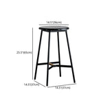 Industrial Backless Bar-stool PU Leather Bar Stool with Metal Legs Clearhalo 'Bar Furniture' 'Bar Stools' 'bar_stools' 'Furniture' 'furniture_bar_stools' 'Kitchen & Dining Furniture' 1200x1200_08396fd4-2294-4033-aec5-b1f890a5b49f