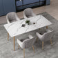 Glam Stone Dining Room Set 1/2/5/7 Pieces Dining Furniture Set /Separate Items Clearhalo 'Dining Room Sets' 'Dining Tables & Seating' 'dining_room_set' 'furn' 'furn_dining_room_set' 'Furniture' 'furniture_dining_room_set' 'Kitchen & Dining Furniture' 'kitchen&dining_furn' 'kitchen' 1200x1200_083980b6-9c45-45eb-976c-8445e6339fc6