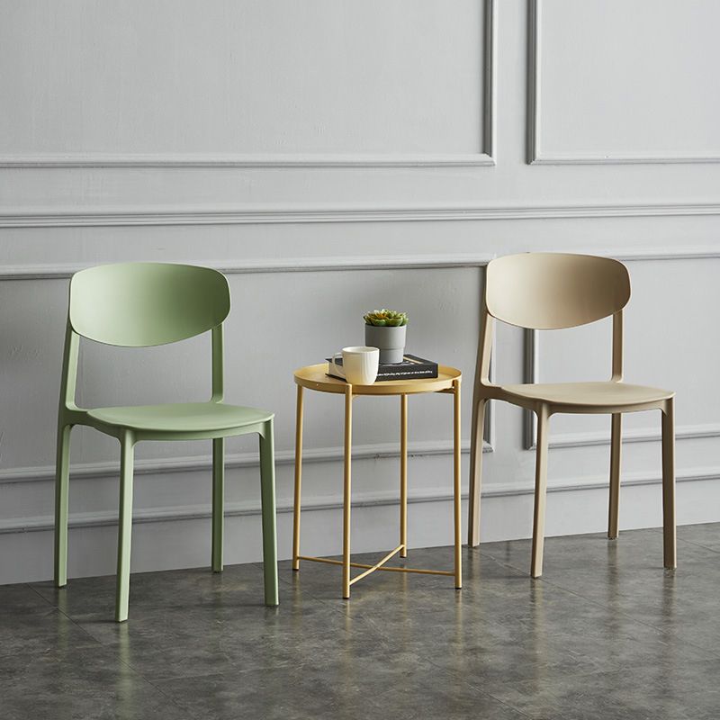 Plastic Contemporary Side Chair Open Back Indoor-Outdoor Chair Clearhalo 'Dining Chairs' 'Dining Tables & Seating' 'dining_chair' 'furn' 'furn_dining_chair' 'Furniture' 'furniture_dining_chair' 'Kitchen & Dining Furniture' 1200x1200_083a9339-5398-4d11-b389-09fe3d2ea73b