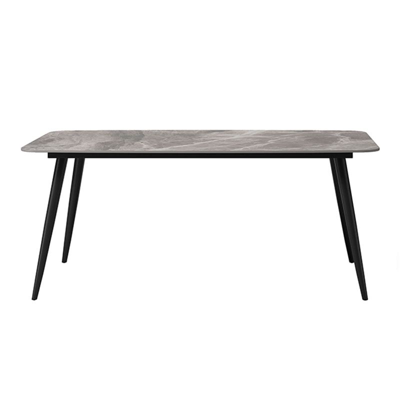 Industrial Grey Table for Restaurant Rectangle Dining Table with Metal 4 Legs Clearhalo 'Dining Tables & Seating' 'Dining Tables' 'dining_table' 'furn' 'furn_dining_table' 'Furniture' 'furniture_dining_table' 'Kitchen & Dining Furniture' 'kitchen' 'kitchen_dining_table' 1200x1200_084136f4-71d8-471c-be3b-61c2b3283e5f