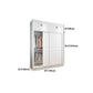 Hedendaagse stijl Garderobe Armoire wit ontworpen houten garderobe met lade