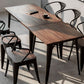Industrial Dining Chairs Set 1/2/5 Pcs Metal Dining Table and Chairs