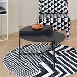 Round Iron Coffee Table 17.71" High 3 Legs Coffee Cocktail Table Clearhalo 'Coffee & Accent Tables' 'Coffee Tables' 'coffee_tables' 'furn' 'furn_coffee_tables' 'Furniture' 'Living Room Furniture' 1200x1200_08444260-a189-401e-8cfb-4bbef10f217e