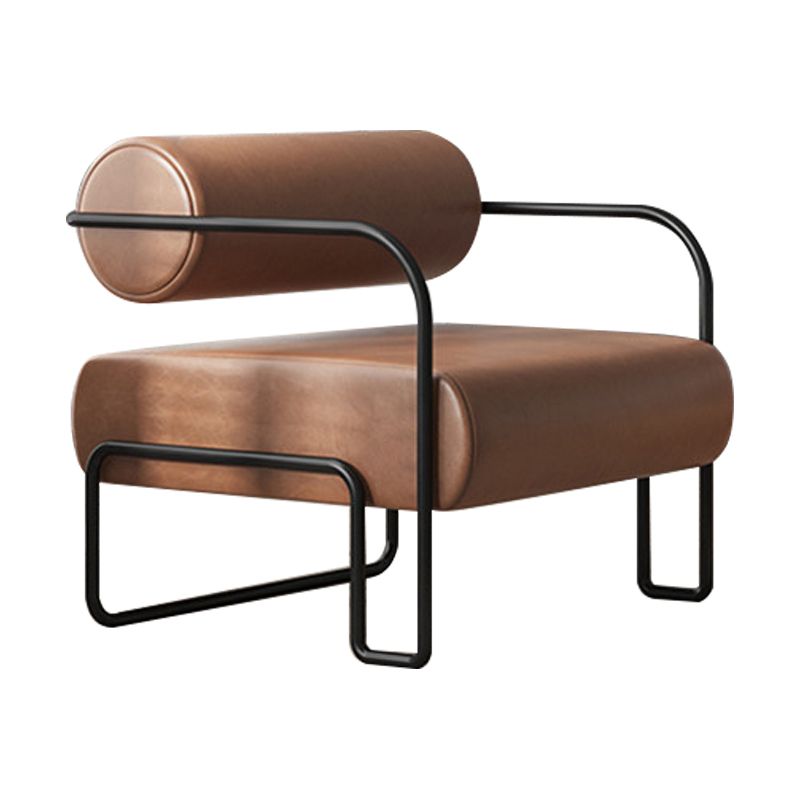 工業スタイル26 "幅固定されたバックメタルベーススポンジアームチェア