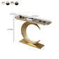 Tavolino console con console antico console con console glam di mezza luna
