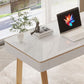 White Glam Executive Desk 2-lads SLED RECHTANGILLE Office Bureau