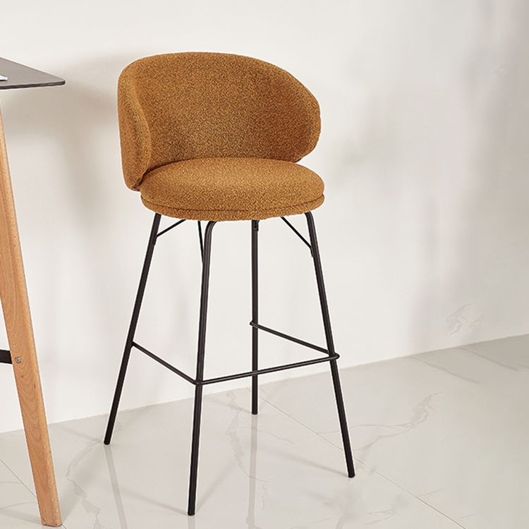 Modern Style Metal Bar-stool Bucket Counter Bar Stool for Home Clearhalo 'Bar Furniture' 'Bar Stools' 'bar_stools' 'furn' 'furn_bar_stools' 'Furniture' 'furniture_bar_stools' 'Kitchen & Dining Furniture' 1200x1200_085259d0-59bd-4302-be74-71f96f4335b7