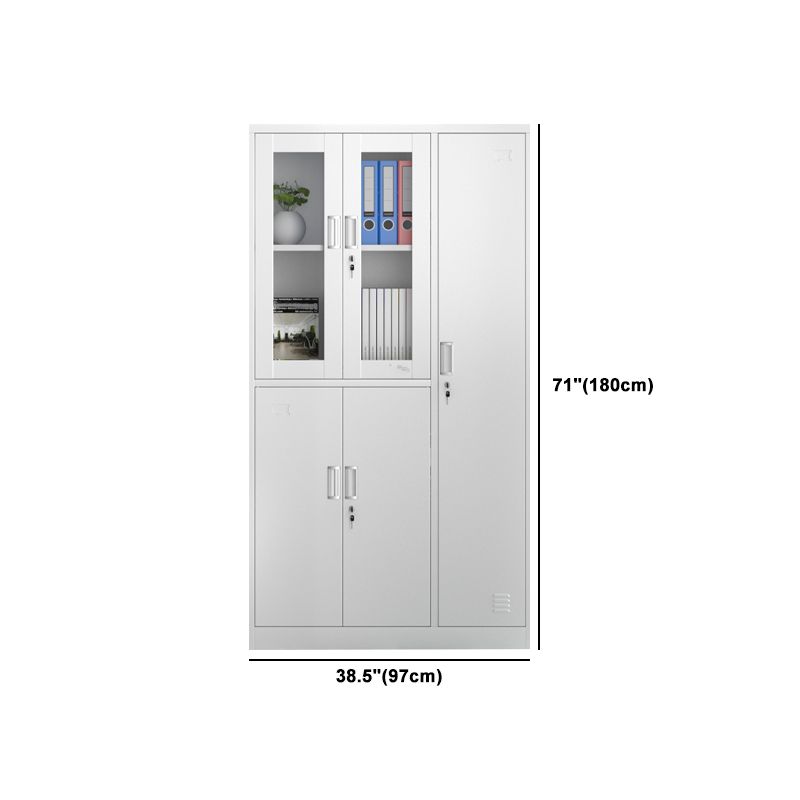 Metal Hinged Wardrobe Cabinet Contemporary Wardrobe Armoire for Home
