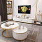 Contemporary TV Media Console Stone TV Console with 4 Drawers Clearhalo 'furn' 'furn_tv_stands_entertainment_centers' 'Furniture' 'Living Room Furniture' 'TV Stands & Entertainment Centers' 'TV Stands & Media Storage Furniture' 'tv_stands_entertainment_centers' 1200x1200_08551c61-b0b9-46ad-ade8-849320d93327