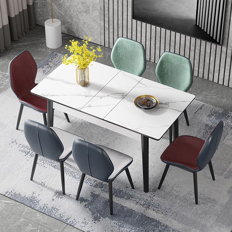 Contemporary Style Furniture Rectangle 4-foot Dining Site Table for Home Clearhalo ' dining_table' 'Dining Tables & Seating' 'Dining Tables' 'furn' 'furn_dining_table' 'Furniture' 'furniture_dining_table' 'Kitchen & Dining Furniture' 'kitchen&dining_furn' 'kitchen' 'kitchen_dining_table' 1200x1200_085563dc-3141-4c0e-b661-cf70bdfe9372
