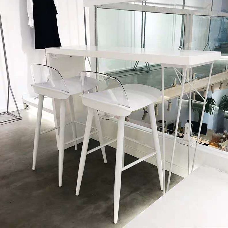 Modern Bar-height Table Solid Wood Top 41.3-inch Height Table Clearhalo 'Bar Furniture' 'Bar Tables' 'bar_tables' 'furn' 'furn_bar_tables' 'Furniture' 'Kitchen & Dining Furniture' 1200x1200_0855f1f4-23d3-42bd-acd2-894f299d356c