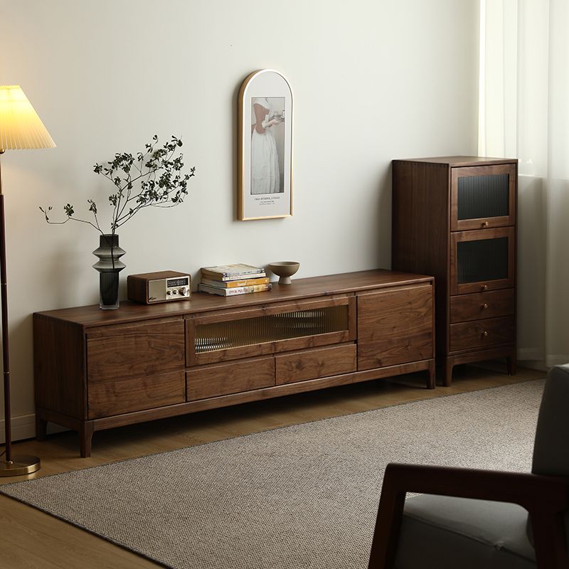 Mitte des Jahrhunderts moderner Walnuss-Lagerschrank Massivholzbrauner Lagerschrank