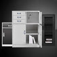 Contemporary File Cabinets Metal Frame Water Resistant Vertical File Cabinet with Key Lock