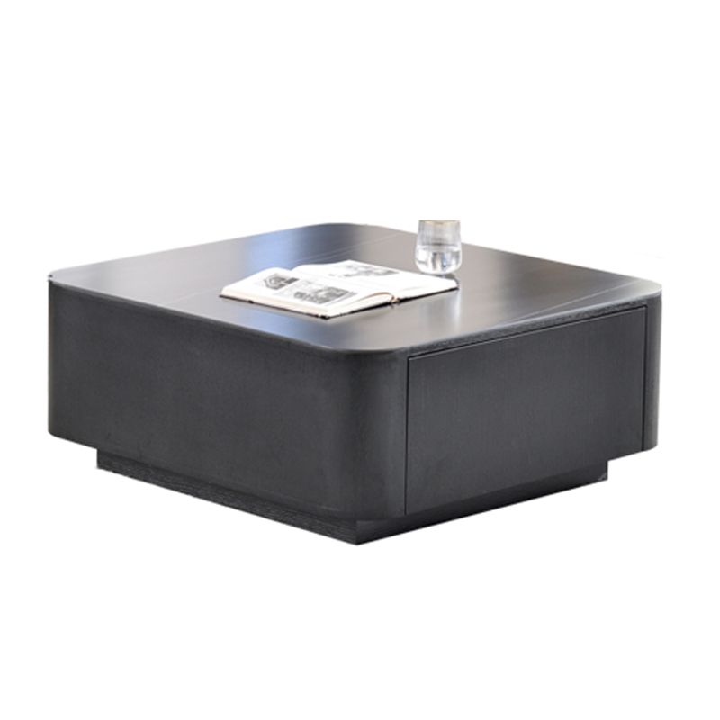Square Square Block Base Design Slate Plate Table Plate with Drawer Coffee Table Clearhalo 'Coffee & Accent Tables' 'Coffee Tables' 'coffee_tables' 'furn' 'furn_coffee_tables' 'Furniture' 'Living Room Furniture' 1200x1200_0857a597-da5b-4897-b55d-db32eec270ab