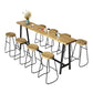 Solid Wood Rectangular Table, Modern Style Home Milk Tea Shop Bar Table Clearhalo 'Bar Furniture' 'Bar Tables' 'bar_tables' 'furn' 'furn_bar_tables' 'Furniture' 'Kitchen & Dining Furniture' 1200x1200_085a133c-fdc4-4ddb-81ba-d12b120470f6